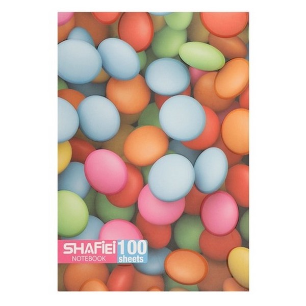 تصویر  دفترشفیع  100 سلفونی ته دوخت 1خط  کد54